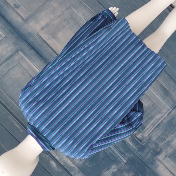 KORET LADIES MULTI-COLOR  STRIPPED BLOUSE/TOP (Plus Size 16) - Picture 13 of 17